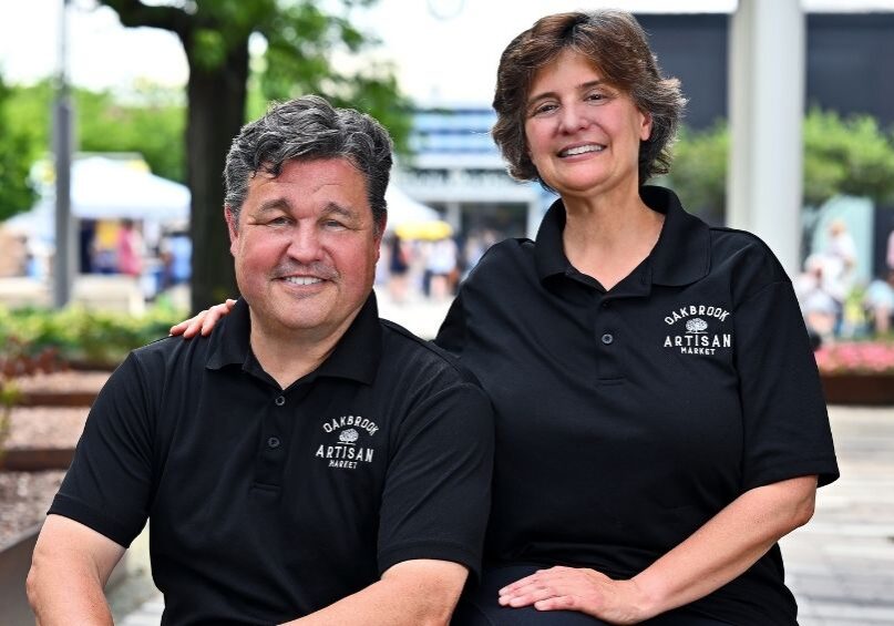 Jonathan and Lynna Smith founded the Oak Brook Artisan Market in 2019, creating a destination that celebrates local makers, artists, and small businesses.
<br><i>Photo by Victor Hilitski</i>