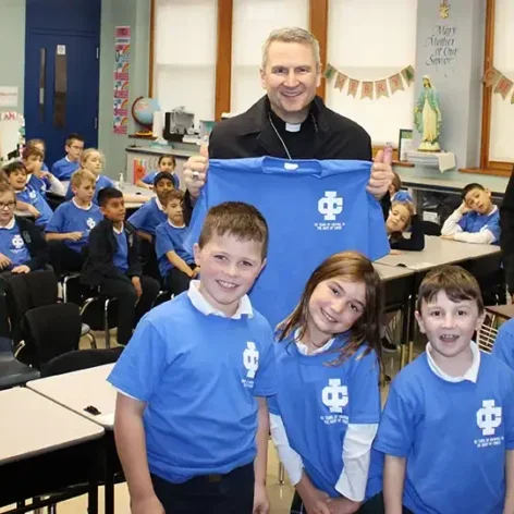 Bishop-Ronald-Hicks-of-the-Diocese-of-Joliet-visits-ICGS-2nd-graders-in-celebration-of-their-125th-Anniversary Bishop-Ronald-Hicks-of-the-Diocese-of-Joliet-visits-ICGS-2nd-graders-in-celebration-of-their-125th-Anniversary