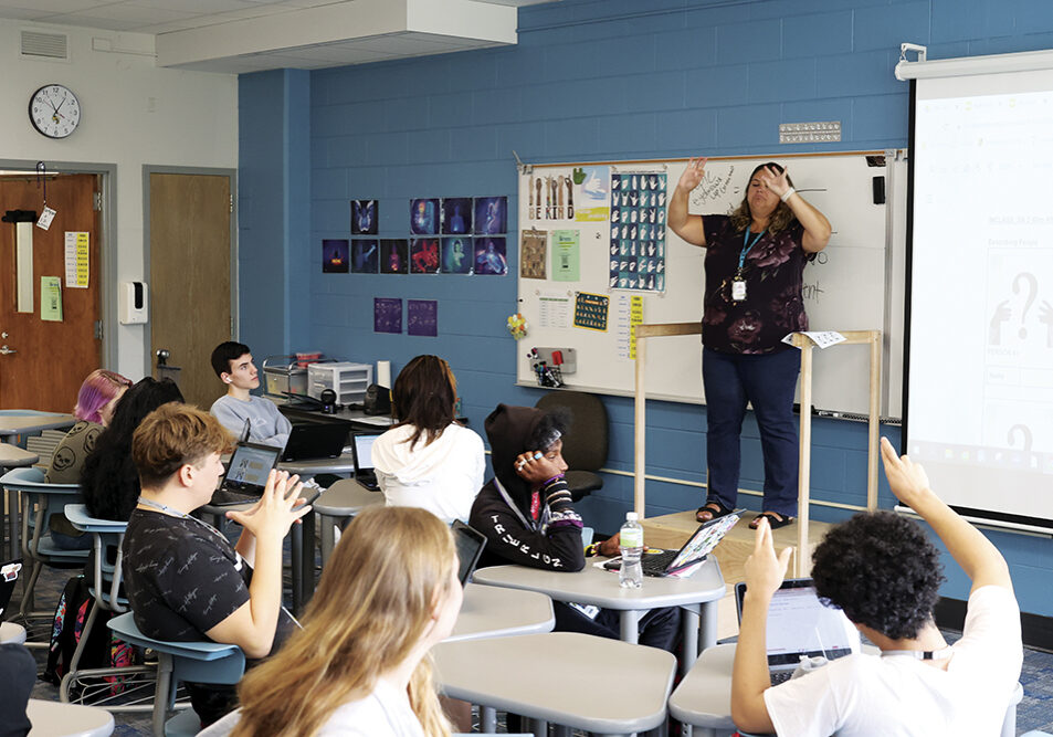 ASL classes are offered as a foreign language option at Hinsdale South.