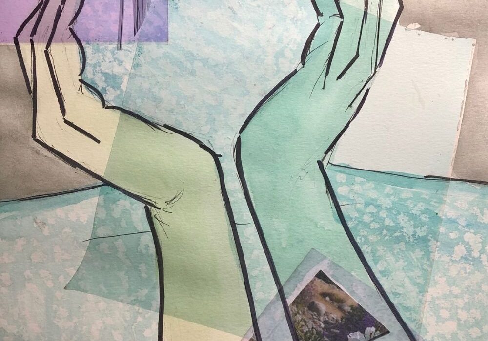 An image art therapist Lauren Raney made in her own art processing.