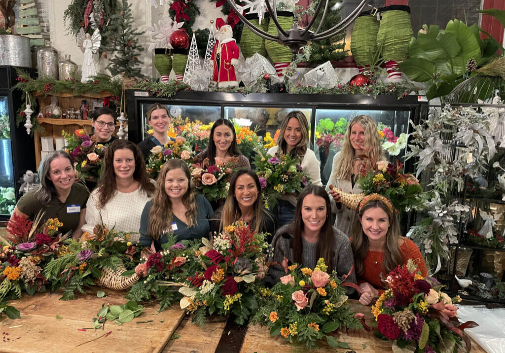Photo-1-Thanksgiving-floral-arrangement-class-at-Carousel-Flowers-by-Shamrock-Garden-Florist-scaled-2